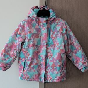 Eddie Bauer Kids 3-in-1 Ski Puffer Jacket - Pink and Blue